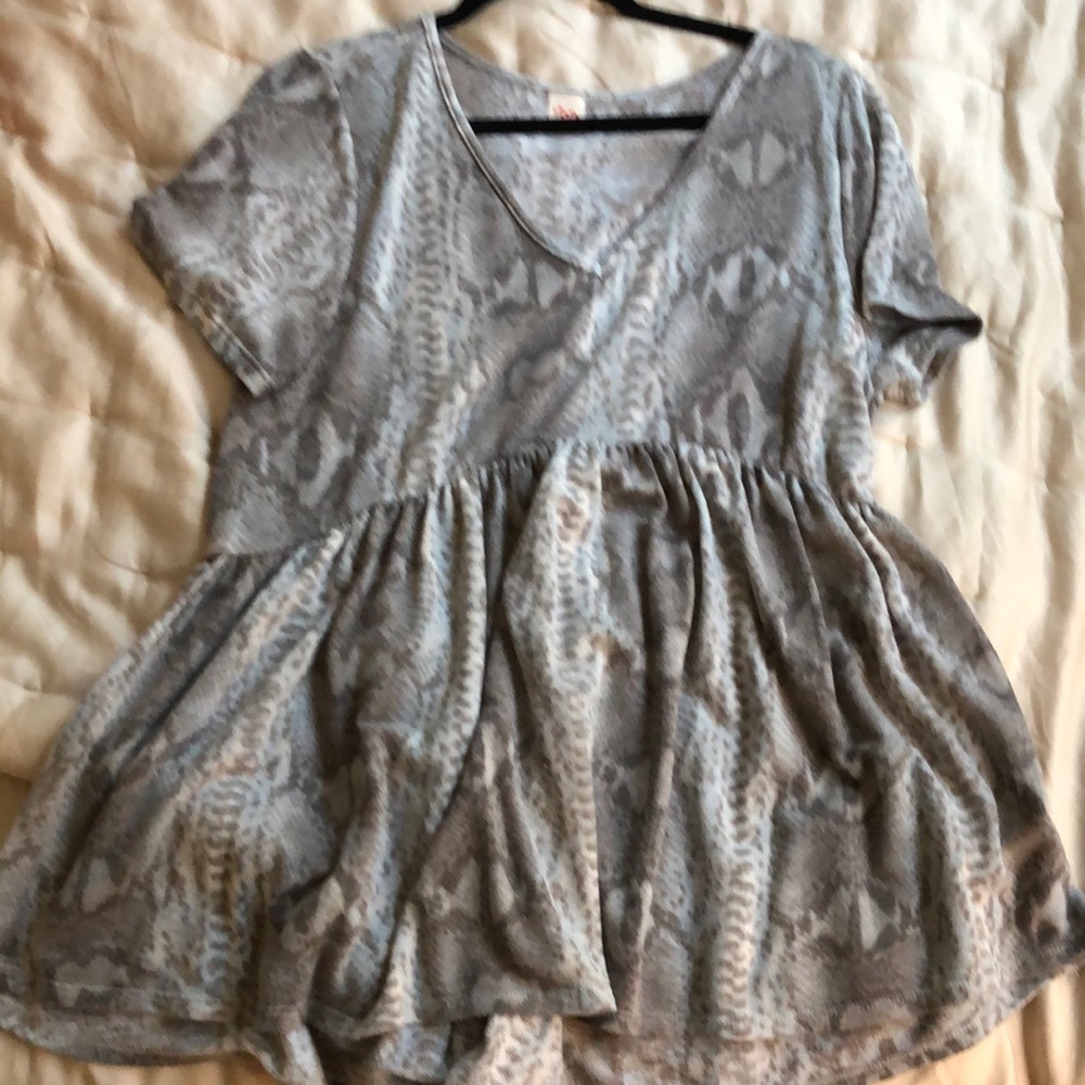 Peplum knit top